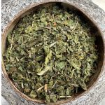 Organic dried stinging nettle leaf in a bowl