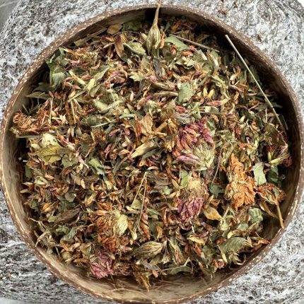 Organic Red Clover dried herb in bowl